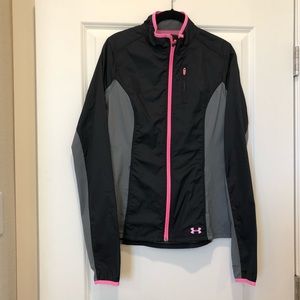 Women’s Under Armour jacket. Black, Pink & grey.